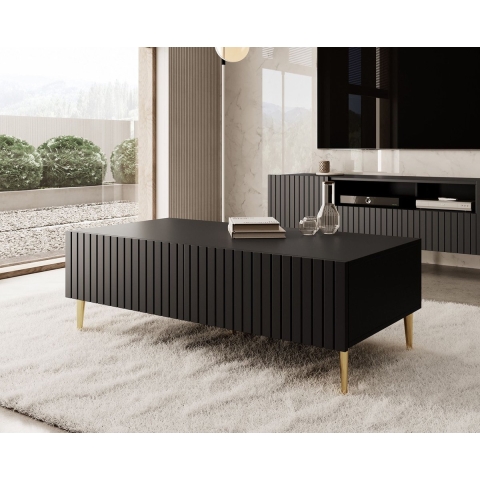 Meubella Salontafel King - Mat Zwart - 120 cm