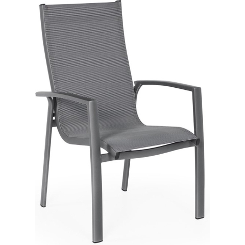 SUNS Lucca Dining Stoel Black Grey Textilene - Suns