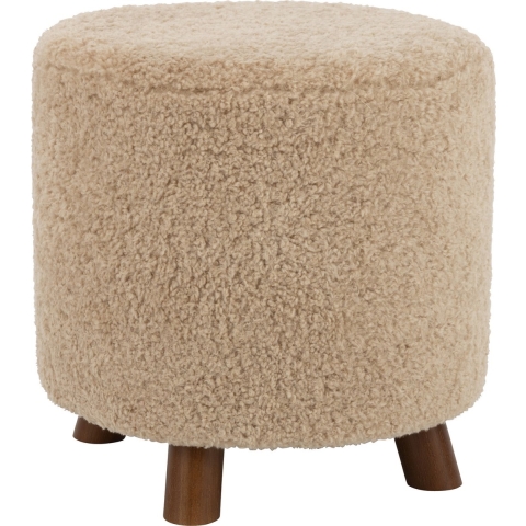 J-Line Poef Schaap Poot Polyester Beige
