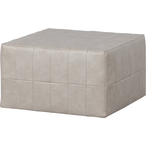 BePureHome Patchwork Poef - Velvet - Naturel - 36x60x60