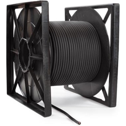 Stereo ofc-microfoonkabel dubbele afscherming zwart 100 m - Velleman