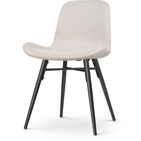 Nolon Nena-Fé Eetkamerstoel Beige - Zwarte Houten Poten