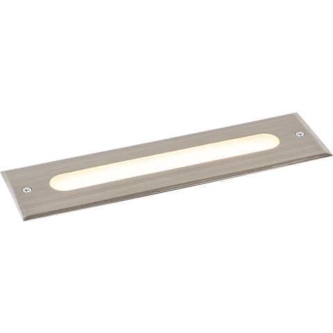 QAZQA Moderne grondspot staal 30 cm incl. LED IP65 - Eline