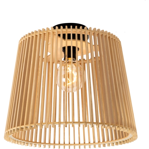 QAZQA Landelijke buiten plafondlamp hout IP44 - Jayla