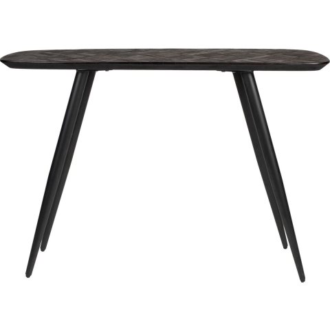 Giga Meubel - Sidetable Webster Recycled Teak Donkerbruin 120cm