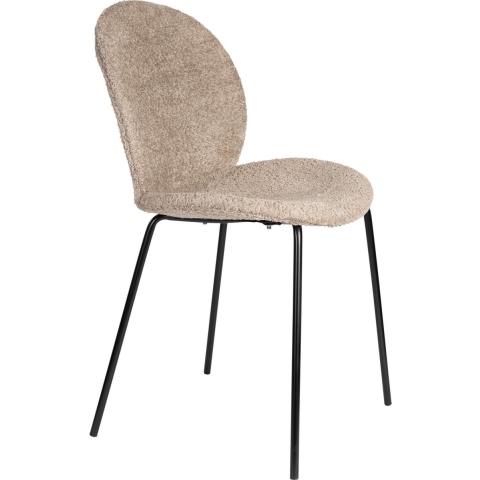 Zuiver Bonnet Eetkamerstoelen Beige - Set van 2