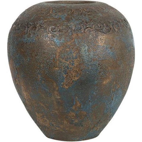 Beliani - NIDA - Decoratieve vaas - Goud - Terracotta