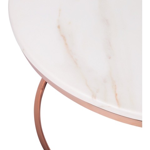 Beliani - CORAL - Salontafel - Roségoud - RVS