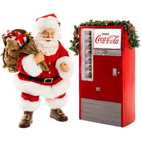 Kerstman coca-cola met automaat l28 - Kurt S. Adler