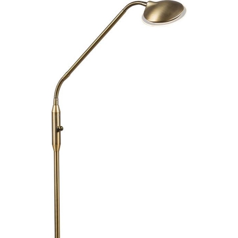 QAZQA Moderne vloerlamp brons incl. LED - Eva