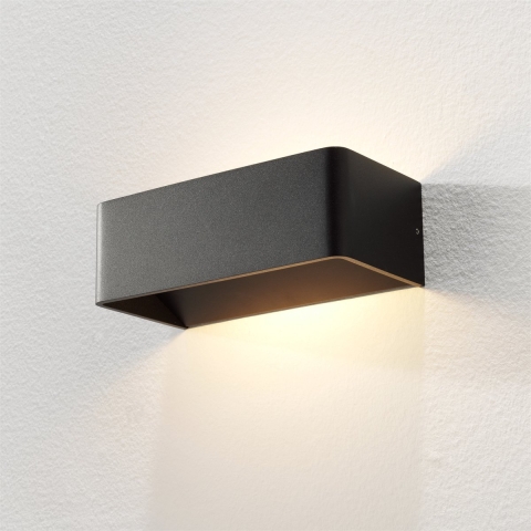 Artdelight Wandlamp Mainz Zwart 2 x 3Watt Led