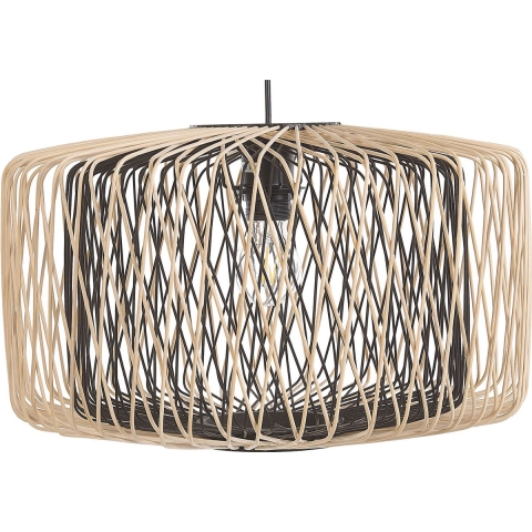 Beliani - JAVARI - Hanglamp - Lichte houtkleur - Bamboehout