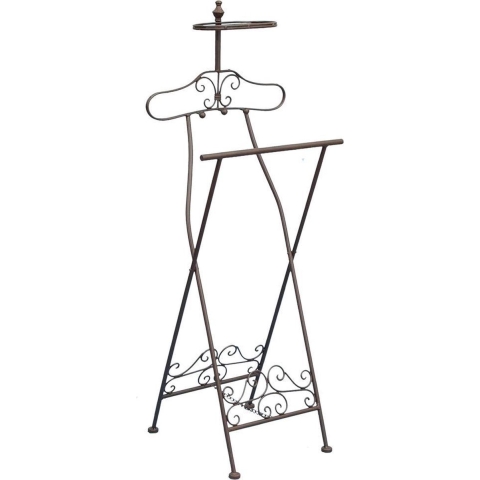 Clayre & Eef Dressboy 121 cm Bruin Ijzer Rechthoek Kledingstandaard