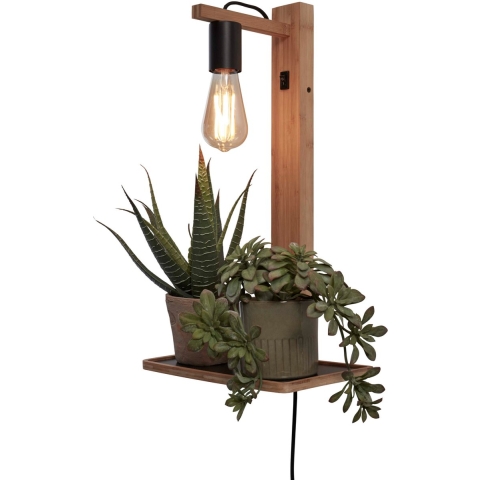 GOOD&MOJO Wandlamp Flores - Bamboe - 30x18x52cm