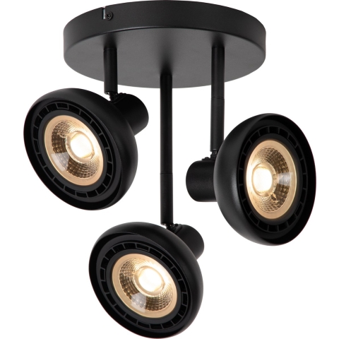 Lucide SENSAS Plafondspot 3xGU10 (ES111) - Zwart