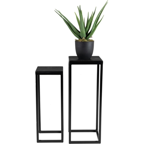 MaximaVida vierkante plantentafel set Vancouver zwart 79 cm