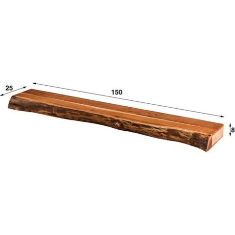 Hoyz Collection - Wandplank Tree 150cm - Acaciahout - M
