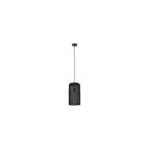 PTMD Idris Black iron hanging lamp long wired cilinder