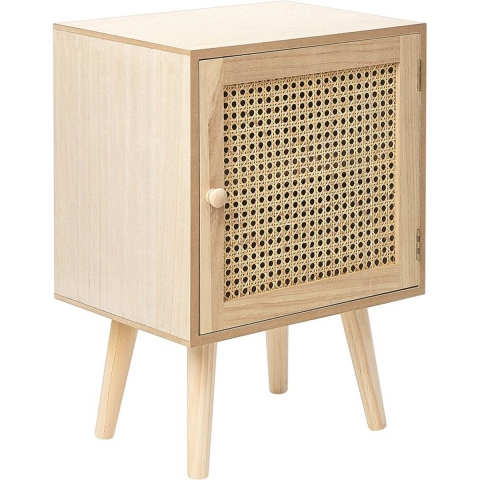 Beliani - ALMO - Nachtkastje - Lichte houtkleur - MDF