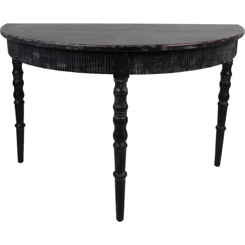 Clayre & Eef Sidetable 120x60x80 cm Zwart Hout Wandtafel