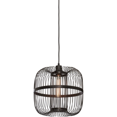 GOOD&MOJO Hanglamp Hokkaido - Bamboe Zwart - Ø25cm