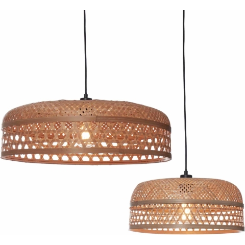 GOOD&MOJO Hanglamp Ubud - Bamboe - Ø60+Ø40cm