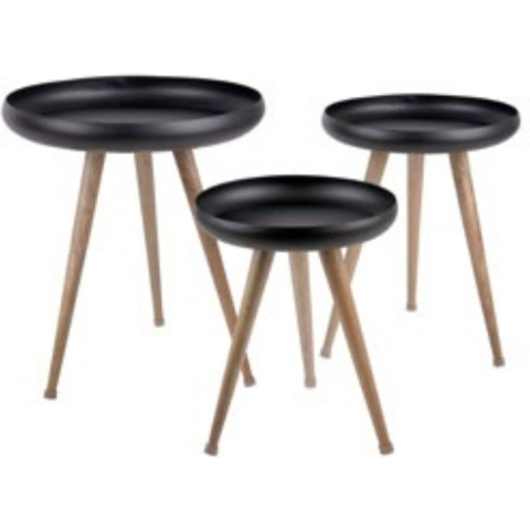 Leitmotiv - Table Set Tripod w. Mango Wood Legs