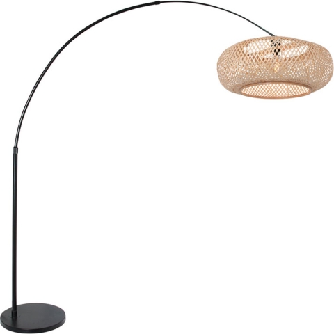 Steinhauer Vloerlamp Sparkled light bamboe beige zwart