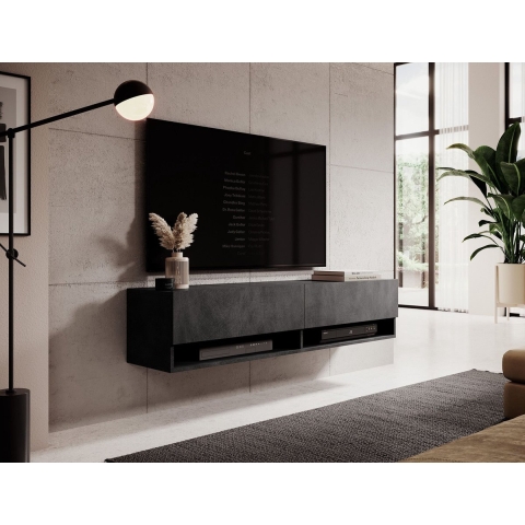 Meubella TV-Meubel Asino - Grijs - 140 cm