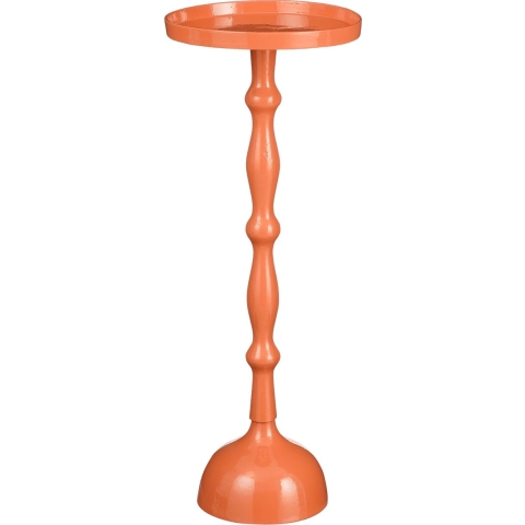 Mica Decorations Duco Bijzettafel - H66 x Ø25 cm - Oranje