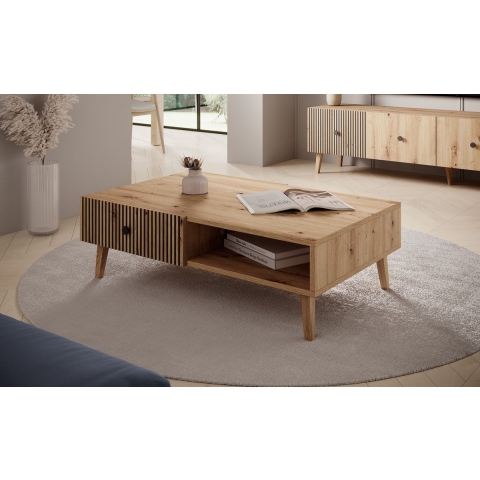 Meubella Salontafel Bali - Eiken - 102 cm