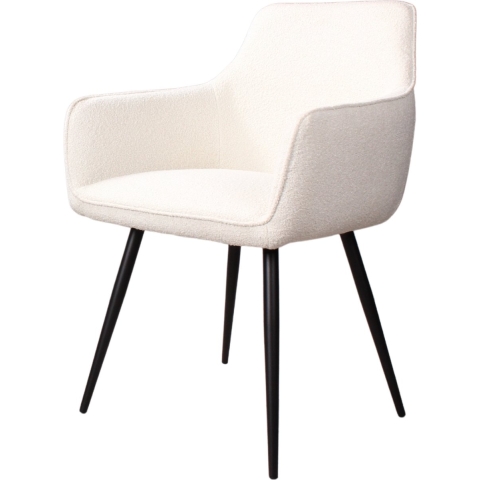 DS4U Ravi 3.0 eetkamerstoel boucle - wit