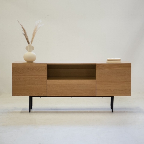 Giga Meubel - Dressoir Naturel Eiken - 180x40x76cm