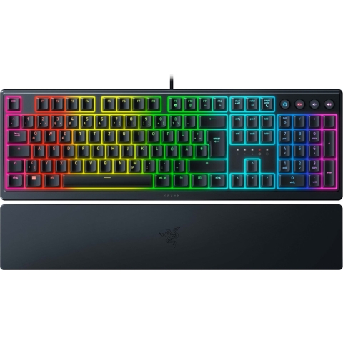 Razer Ornata V3 - US - Low-profile Mecha-membrane RGB Keyboard - Low-profile Keys - Razer Mecha-Membrane Switches - UV-coated Keycaps