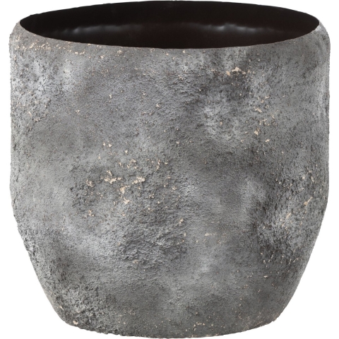 J-Line bloempot Ruw - metaal - grijs - Ø 40.00 cm