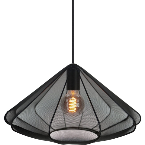 EGLO Dolwen Hanglamp - E27 - Ø 42,5 cm - Zwart - Textiel