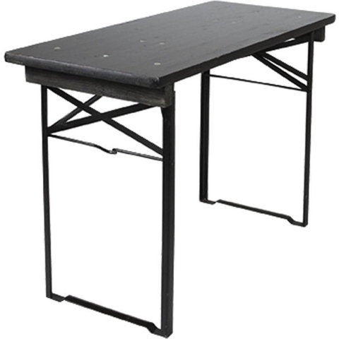 MaximaVida Berlijn 120 cm zwart inklapbare biertafel