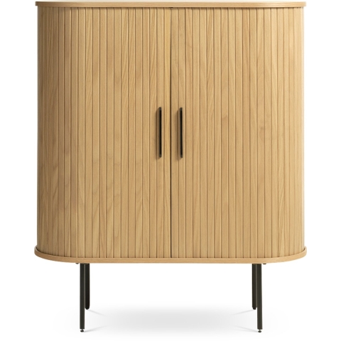 Olivine Lenn houten opbergkast naturel - 118 x 100 cm