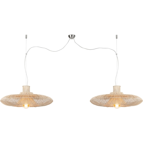 GOOD&MOJO Hanglamp Kalahari - Rotan - 160x70x25cm - 2L
