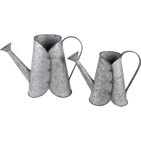 Clayre & Eef Decoratie Gieter 40x16x29 cm Grijs Metaal