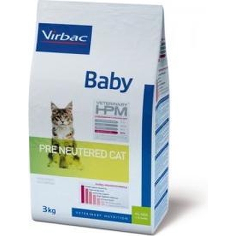 3x3kg Veterinary HPM Cat Baby Pre-Neutered Virbac Kattenvoer