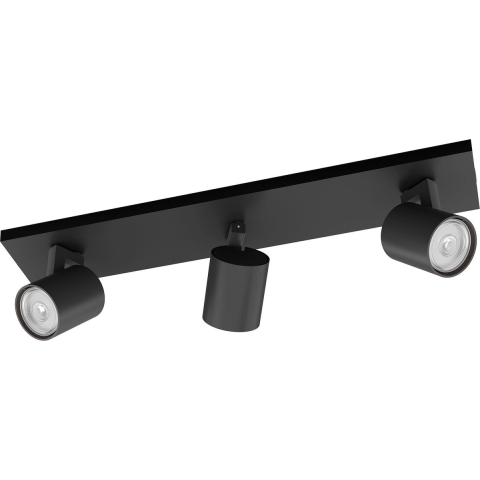 Philips Runner opbouwspot - 3-lichts - zwart