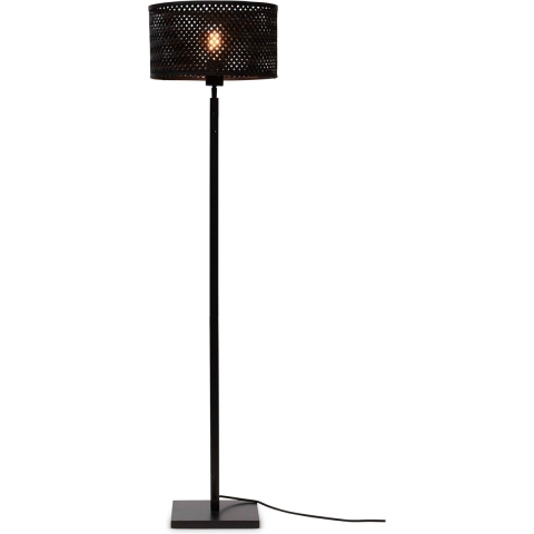 GOOD&MOJO Vloerlamp Java - Bamboe Zwart - Ø32cm