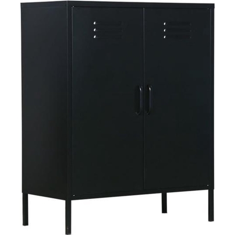 MaximaVida metalen lockerkast Finn 80 x 40 x 102 cm zwart