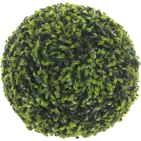 Mica Decorations Theeplant Bol Kunstplant voor Buiten - Ø27 cm - Groen