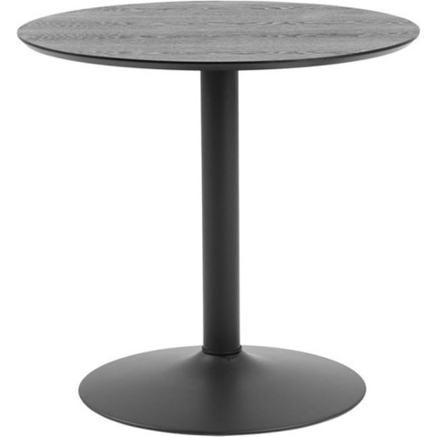 Lisomme Vino houten bartafel zwart - Ø 80 cm