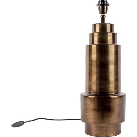 QAZQA Art Deco tafellamp brons zonder kap - Bruut
