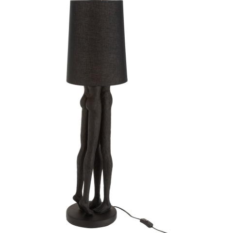J-Line lamp Koppel - polyresin - zwart