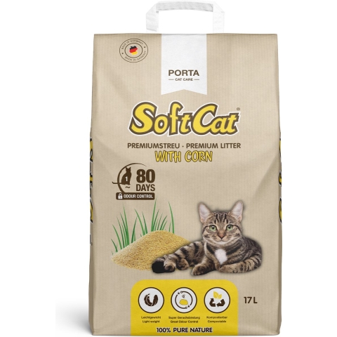 17l Porta SoftCat Corn Kattenbakvulling