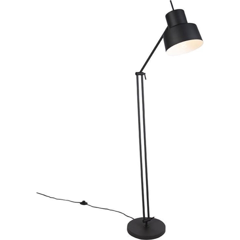 QAZQA Retro vloerlamp zwart - Chappie